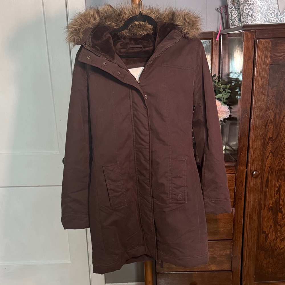 🤎 Tahlia Babaton Faux-Fur Lined Parka — Size Medium